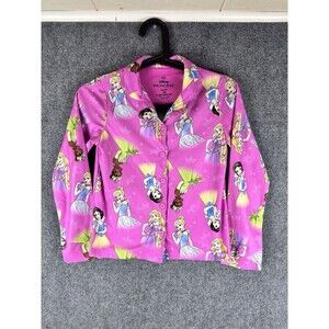 Girls 10 Disney Princess Sleep Shirt Pink Long Sleeve Top Only